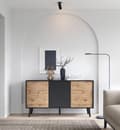Pikkukuva 4 / 5: FURNLUX LIPASTO PAJU MUSTA & BEIGE 154CM