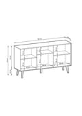 Pikkukuva 5 / 5: FURNLUX LIPASTO PAJU MUSTA & BEIGE 154CM