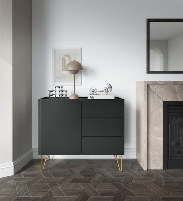 FURNLUX LIPASTO HARMONY BLACK & GOLD 97CM