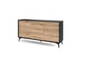 Miniatyrbild 1 av 2: FURNLUX SIDEBOARD DIAMANT BEIGE & SVART 154CM