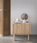 Miniatyrbild 3 av 4: FURNLUX NATTDUKSBORD BOHO BEIGE & VIT 50CM