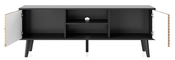 FURNLUX TV-BORD WILLOW SORT & BEIGE 154CM
