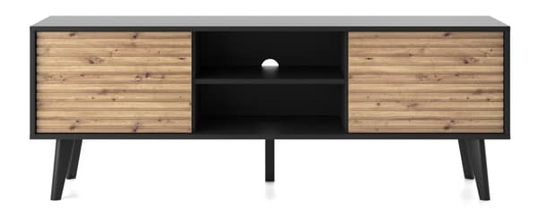 FURNLUX TV-BORD WILLOW SORT & BEIGE 154CM