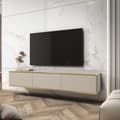 Miniatyrbillede 2 af 3: FURNLUX TV-BORD ORO MDF BEIGE & GULD 175CM