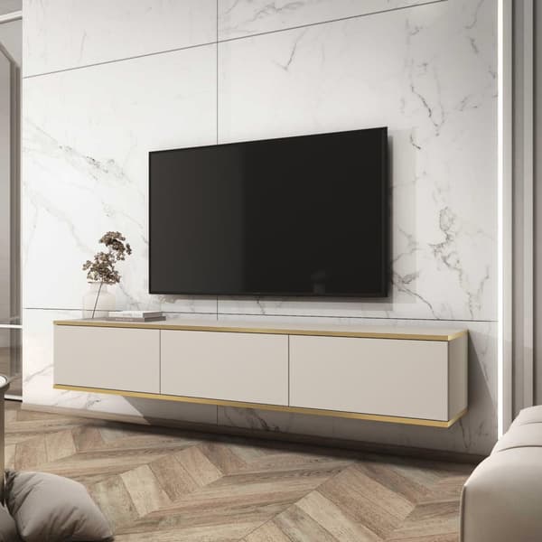 FURNLUX TV-TELINE ORO BEIGE & KULTA 175CM