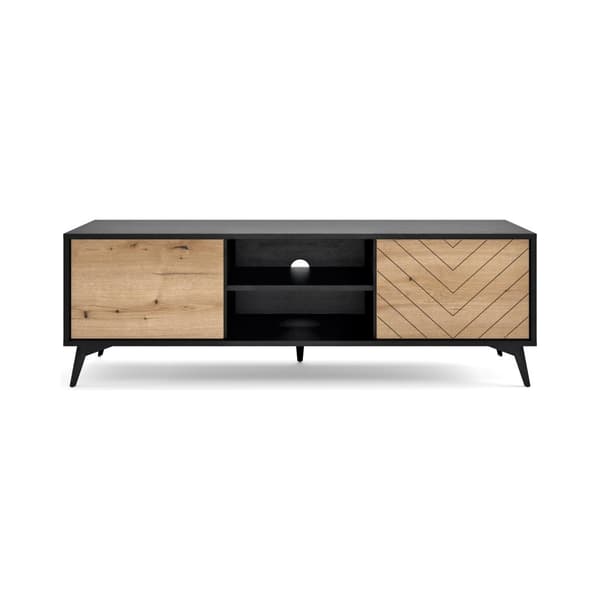 FURNLUX TV-TELINE TIMANTTI BEIGE & MUSTA 154CM