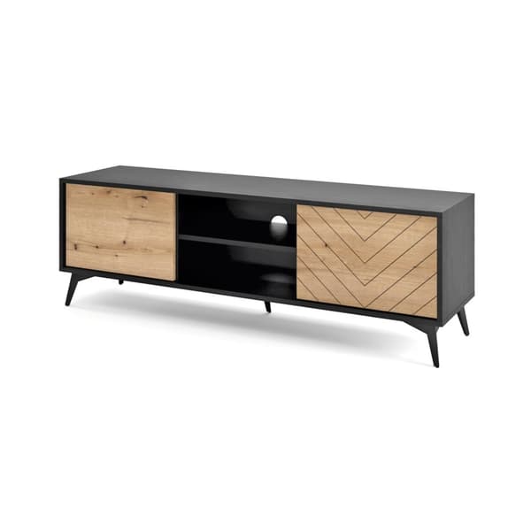 FURNLUX TV-TELINE TIMANTTI BEIGE & MUSTA 154CM