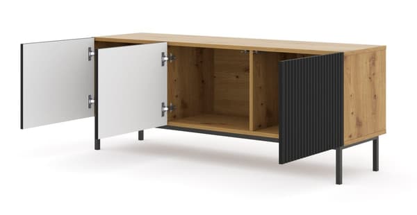 FURNLUX TV-BÄNK RAVENNA B BEIGE & SVART 150CM