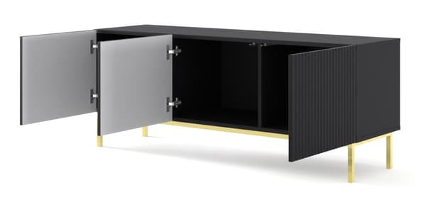 FURNLUX TV-TELINE RAVENNA B MUSTA & KULTA 150CM