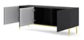 Pikkukuva 2 / 4: FURNLUX TV-TELINE RAVENNA B MUSTA & KULTA 150CM