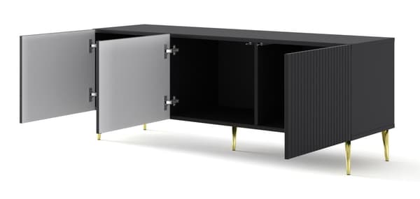 FURNLUX TV-TELINE RAVENNA B MUSTA & KULTA 150CM
