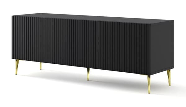 FURNLUX TV-TELINE RAVENNA B MUSTA & KULTA 150CM