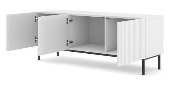FURNLUX TV-BORD RAVENNA B HVID & SORT 150CM