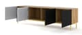Miniatyrbild 2 av 4: FURNLUX TV-BÄNK RAVENNA B BEIGE & SVART & GULD 200CM