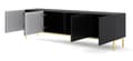 Miniatyrbild 2 av 4: FURNLUX TV-BÄNK RAVENNA B SVART & GULD 200CM