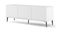 Miniatyrbillede 1 af 3: FURNLUX TV-BORD RAVENNA C WHITE & GLOSSY PURE WHITE & BLACK 150CM