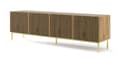 Pikkukuva 1 / 3: FURNLUX TV-TELINE RAVENNA F BEIGE & MUSTA & KULTA 200CM