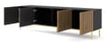 Miniatyrbild 2 av 5: FURNLUX TV-BÄNK RAVENNA F SVART & BEIGE & GULD 200CM