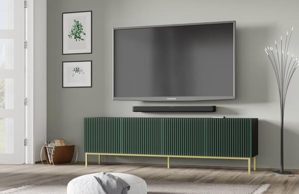 FURNLUX TV-TELINE RAVENNA F MUSTA & TUMMANVIHREÄ & KULTA 200CM