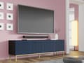 Miniatyrbild 3 av 7: FURNLUX TV-BÄNK RAVENNA F SVART & BLÅ & GULD 200CM