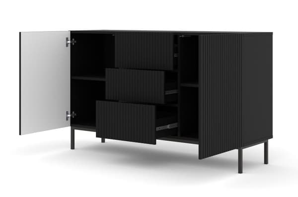 FURNLUX SKÄNK RAVENNA B SVART 150CM