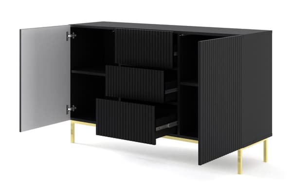 FURNLUX LIPASTO RAVENNA B MUSTA & KULTA 150CM