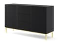 Pikkukuva 1 / 4: FURNLUX LIPASTO RAVENNA B MUSTA & KULTA 150CM