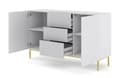 Miniatyrbillede 2 af 5: FURNLUX SKÆNK RAVENNA B HVID & GULD 150CM