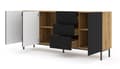 Miniatyrbillede 2 af 3: FURNLUX SKÆNK RAVENNA B BEIGE & SORT 200CM