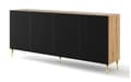 Pikkukuva 1 / 4: FURNLUX LIPASTO RAVENNA B BEIGE & MUSTA & KULTA 200CM