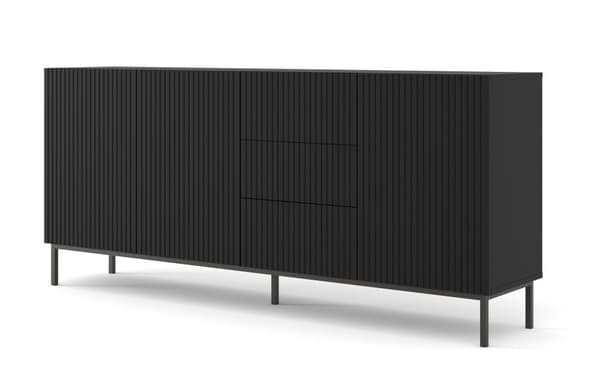 FURNLUX SKÄNK RAVENNA B SVART 200CM