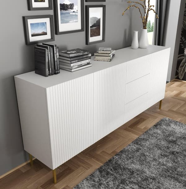FURNLUX LIPASTO RAVENNA B VALKOINEN & KULTA 200CM