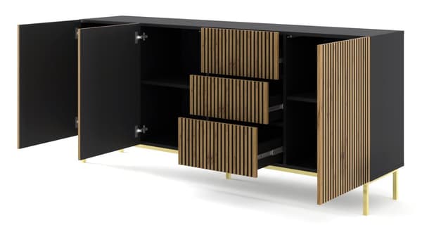 FURNLUX LIPASTO RAVENNA F MUSTA & BEIGE & KULTA 200CM