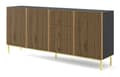 Pikkukuva 1 / 3: FURNLUX LIPASTO RAVENNA F MUSTA & BEIGE & KULTA 200CM