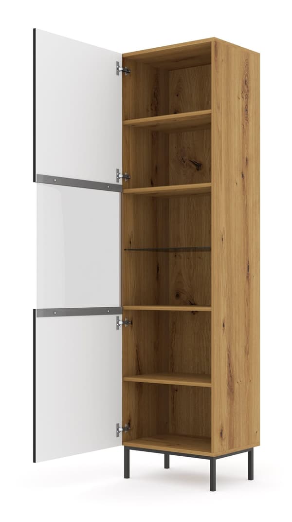 FURNLUX VITRIINI RAVENNA B BEIGE & MUSTA 60CM