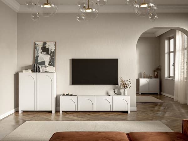 FURNLUX SKÄNK ARCO VIT 100CM