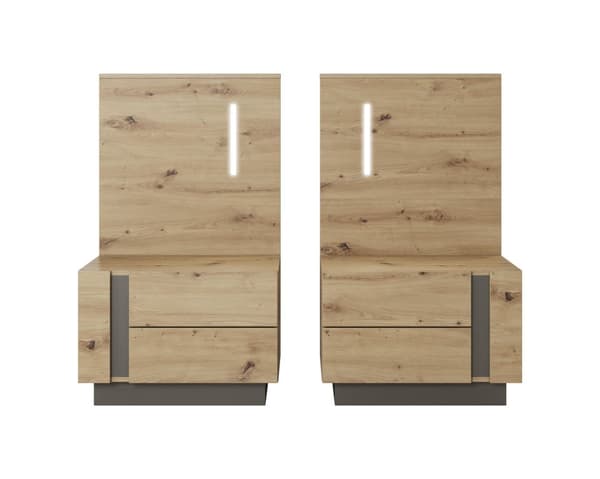 FURNLUX YÖPÖYTÄ ARCADE GRAFIITTI 60CM