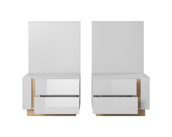 FURNLUX NATTDUKSBORD ARKAD VIT 60CM