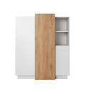 Pikkukuva 2 / 4: FURNLUX SIVUPÖYTÄ 3D VALKOINEN & KULTA 110CM