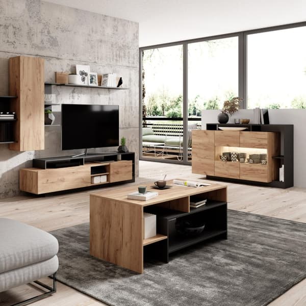 FURNLUX LIPASTO ALVA BEIGE & GRAFIITTI 155CM
