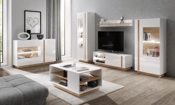FURNLUX SIVUPÖYTÄ ARCADE VALKOINEN 139CM