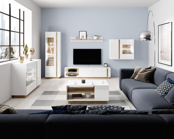 FURNLUX SIVUPÖYTÄ ARCADE VALKOINEN 139CM