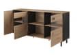 Miniatyrbillede 2 af 4: FURNLUX SKÆNK MADIS BEIGE & SORT 165CM
