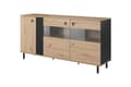 Miniatyrbillede 1 af 4: FURNLUX SKÆNK MADIS BEIGE & SORT 165CM