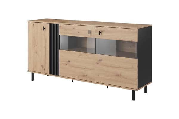 FURNLUX SKÆNK MADIS BEIGE & SORT 165CM