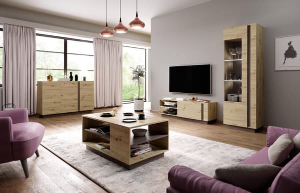 FURNLUX VITRIINI ARCADE BEIGE 60CM