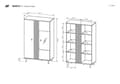 Miniatyrbillede 5 af 5: FURNLUX UDSTILLINGSVINDUE MADIS BEIGE & SORT 90CM