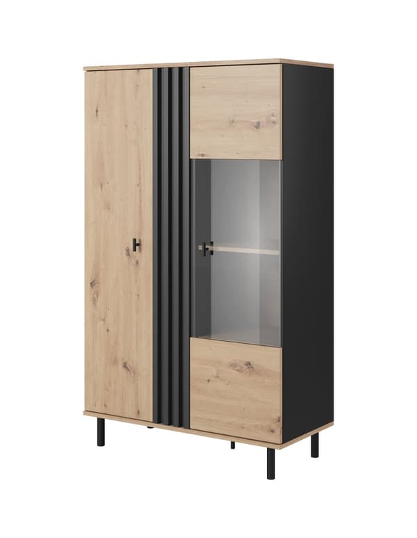 FURNLUX UDSTILLINGSVINDUE MADIS BEIGE & SORT 90CM