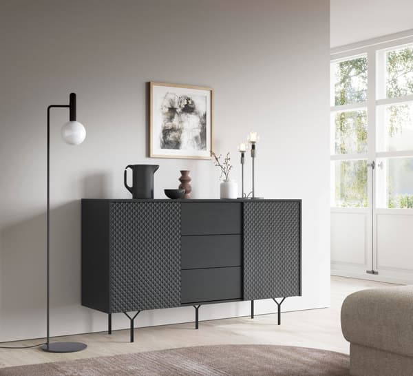 FURNLUX SKÄNK RAVEN SVART 144CM
