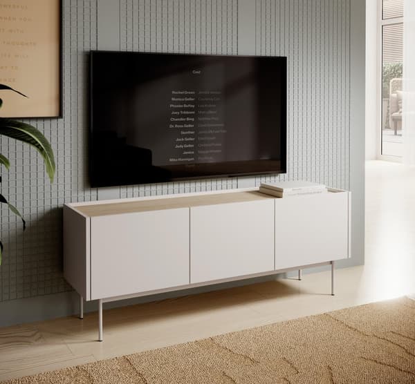 FURNLUX TV-STATIV FÄRG BEIGE 144CM